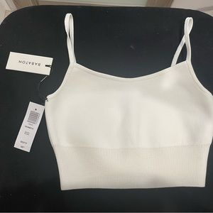 Never used with Tags Aritizia Babaton Kenneth Crop Top White XXS